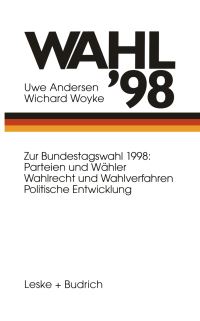 Book Cover for Wahl '98 by Uwe Andersen