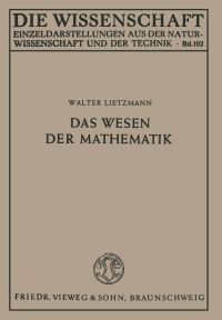 Book Cover for Das Wesen Der Mathematik by Walter Lietzmann