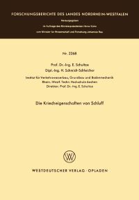 Book Cover for Die Kriecheigenschaften Von Schluff by Edgar Schultze