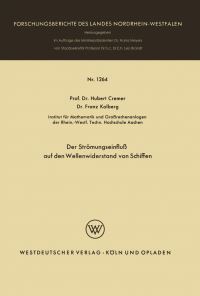 Book Cover for Der Strömungseinflu Auf Den Wellenwiderstand Von Schiffen. Fachgruppe Textilforschung by Hubert Cremer