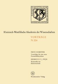 Book Cover for Vorschläge Für Eine Neue Fernsehbildsynthese by Fritz Schröter