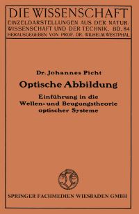 Book Cover for Optische Abbildung by Johannes Picht