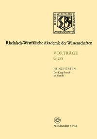 Book Cover for Der Kapp-Putsch Als Wende by Heinz Hürten