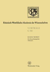 Book Cover for Die Deutschlandpolitik Adenauers by Rudolf Morsey