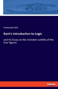 Book Cover for Kant's Introduction to Logic by Immanuel Kant
