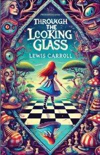 Book Cover for Through The Looking Glass(Illustrated) by Lewis Carroll
