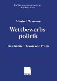Book Cover for Wettbewerbspolitik by Manfred Neumann