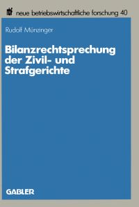 Book Cover for Bilanzrechtsprechung Der Zivil- Und Strafgerichte by Rudolf Münzinger
