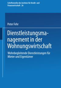Book Cover for Dienstleistungsmanagement in Der Wohnungswirtschaft by Peter Fehr