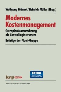 Book Cover for Modernes Kostenmanagement by Wolfgang Männel, Heinrich Müller