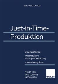 Book Cover for Just-in-Time-Produktion by Richard Lackes