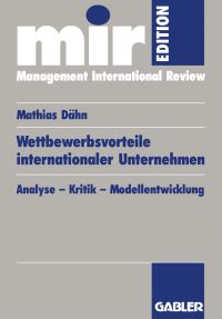 Book Cover for Wettbewerbsvorteile Internationaler Unternehmen by Mathias Dähn