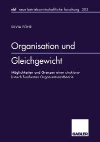 Book Cover for Organisation Und Gleichgewicht by Silvia Föhr