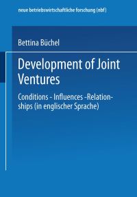 Book Cover for Development of Joint Ventures by Bettina Büchel