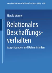 Book Cover for Relationales Beschaffungsverhalten by Harald Werner