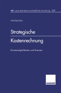 Book Cover for Strategische Kostenrechnung by Axel Baden