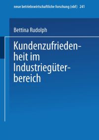 Book Cover for Kundenzufriedenheit Im Industriegüterbereich by Bettina Rudolph