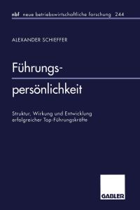 Book Cover for Führungspersönlichkeit by Alexander Schieffer