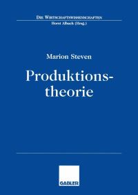 Book Cover for Produktionstheorie by Marion Steven