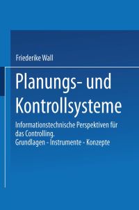Book Cover for Planungs- Und Kontrollsysteme by Friederike Wall