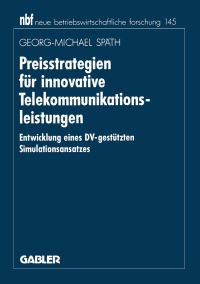 Book Cover for Preisstrategien Für Innovative Telekommunikationsleistungen by GeorgM Späth
