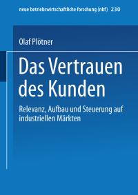 Book Cover for Das Vertrauen Des Kunden by Olaf Plötner