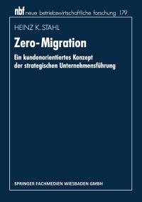 Book Cover for Zero-Migration by Heinz K Stahl