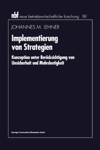 Book Cover for Implementierung Von Strategien by Johannes M Lehner