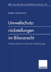 Book Cover for Umweltschutzrückstellungen Im Bilanzrecht by Bärbel Friedemann