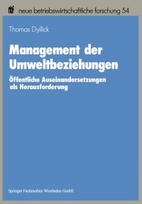 Book Cover for Management Der Umweltbeziehungen by Thomas Dyllick