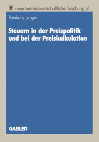 Book Cover for Steuern in Der Preispolitik Und Bei Der Preiskalkulation by Reinhard Lange