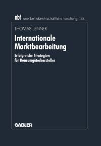 Book Cover for Internationale Marktbearbeitung by Thomas Jenner