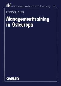Book Cover for Managementtraining in Osteuropa by Rüdiger Pieper