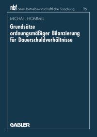 Book Cover for Grundsätze Ordnungsmäiger Bilanzierung Für Dauerschuldverhältnisse by Michael Hommel