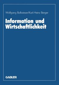 Book Cover for Information Und Wirtschaftlichkeit by Wolfgang Ballwieser