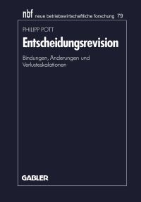 Book Cover for Entscheidungsrevision by Philipp Pott