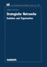 Book Cover for Strategische Netzwerke by Jörg Sydow