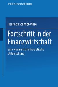 Book Cover for Fortschritt in Der Finanzwirtschaft by Henrietta SchmidtWilke