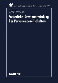 Book Cover for Steuerliche Gewinnermittlung Bei Personengesellschaften by Carla Müller
