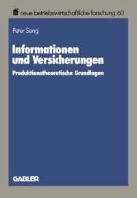 Book Cover for Informationen Und Versicherungen by Peter Seng