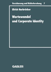 Book Cover for Wertewandel Und Corporate Identity by Ulrich Harbrücker