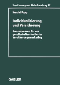 Book Cover for Individualisierung Und Versicherung by Harald Popp