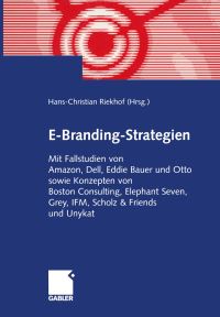 Book Cover for E-Branding-Strategien by HansChristian Riekhof