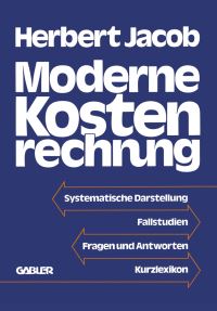 Book Cover for Moderne Kostenrechnung by Herbert Jacob