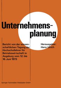 Book Cover for Unternehmensplanung by Hans Ulrich