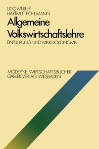 Book Cover for Allgemeine Volkswirtschaftslehre Volkswirtschaft Und Recht by Udo Müller
