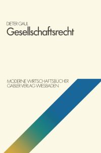 Book Cover for Gesellschaftsrecht by Dieter Gaul