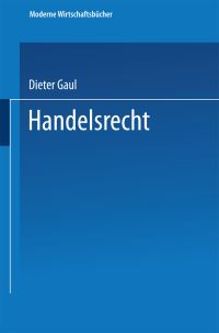 Book Cover for Handelsrecht by Dieter Gaul