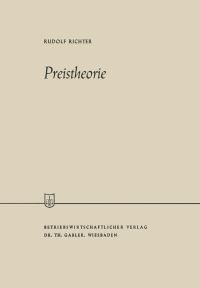 Book Cover for Preistheorie by Rudolf Richter