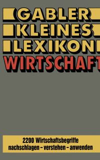 Book Cover for Gabler Kleines Lexikon Wirtschaft by NA GablerLexikonRed